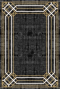 几何边框深色地毯图案