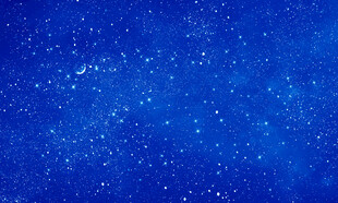 蓝色星空吊顶背景图