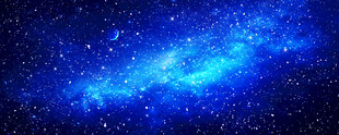 浩瀚黑色宇宙星空背景墙