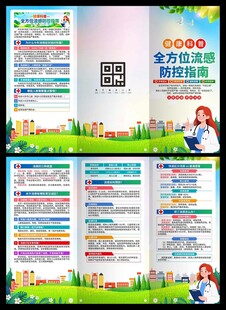 流感防控指南三折页