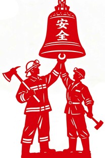 消防员共举安全之钟