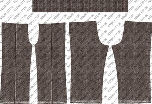 男士长裤纸样设计图