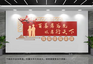 百善孝为先文化墙