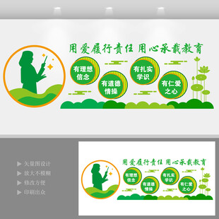 四有好老师校园文化墙