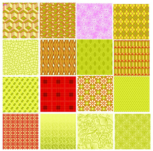 多彩几何图案纹理集合