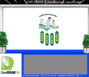 竖版医生职业精神文化墙