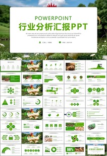 绿色生态农家鸡舍家禽养殖PPT