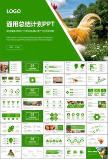 绿色生态农家鸡舍家禽养殖PPT