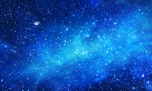 蓝色宇宙星空背景图