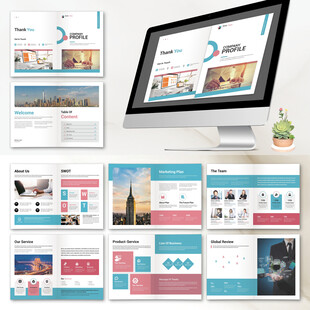 宣传画册InDesign模板