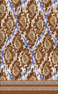 复古花纹织物图案