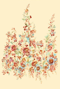 缤纷花卉图案设计