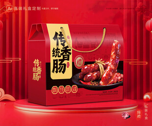 腊肠包装 香肠礼盒