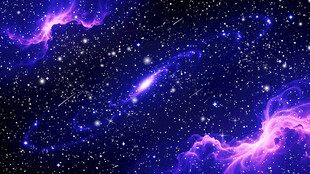 蓝紫色星空宇宙景象