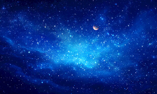 蓝色宇宙星空背景图