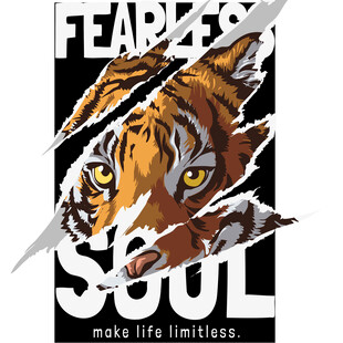 老虎灵魂图案动感无限