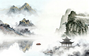 意境 爆款简约山水 TIF分层