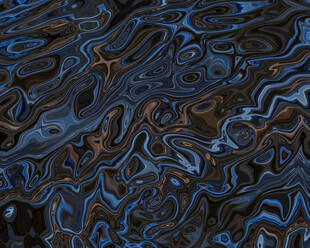 蓝黑流体艺术纹理