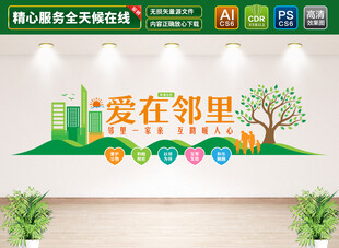 和谐社区文化墙