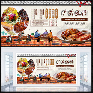 广式烧腊展板