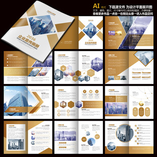 集团画册金色画册