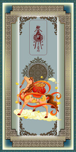 中式古典祥瑞图案装饰画