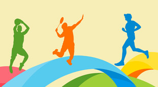 活力运动人物插画