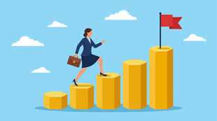 职场女性勇攀高峰与职业生涯步步