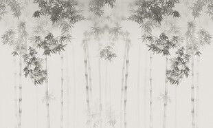 新中式灯箱水墨竹子