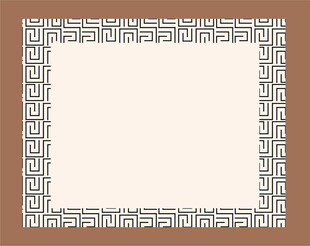 古典希腊风格边框图案