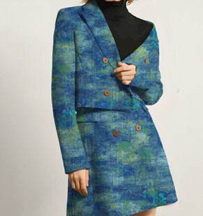 香云纱  晕染花 扎染  数码