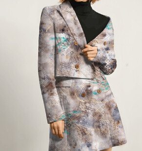 数码印花  大牌花 香云纱