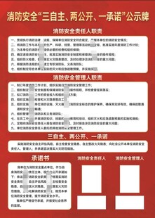 消防安全公示牌