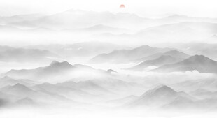 意境山水背景墙装饰画