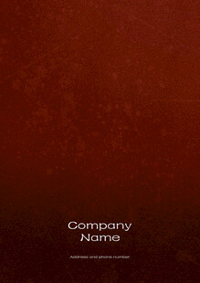 深红色背景公司章程封面