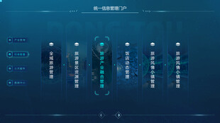 科技感数据展示界面