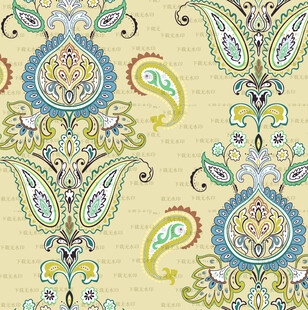 精美佩斯利花纹图案设计