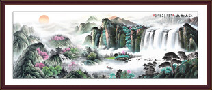 传统风景国画山水