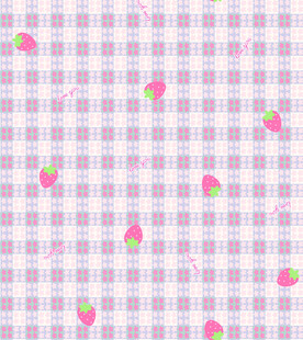 草莓格子图案背景