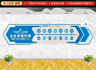 企业发展历程文化墙