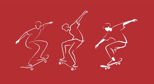 三人动感舞蹈姿态展示