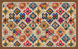 多彩几何图案民族风地毯