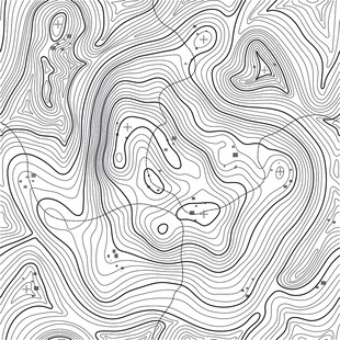 抽象线条地形图纹理图案