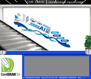 AI人工智能楼梯文化墙