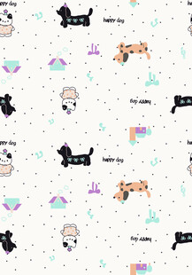 可爱动物图案背景设计