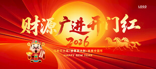 2026马年新春开门红海报