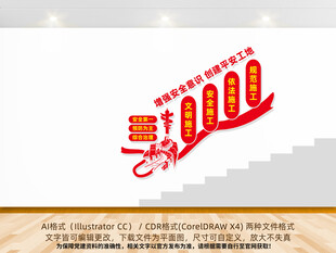 安全文明生产楼道文化墙