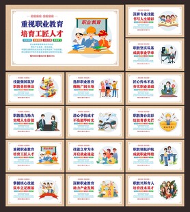 职业教育展板