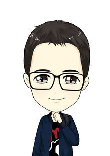戴眼镜的可爱卡通男生Q版