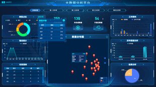 科技感数据可视化界面